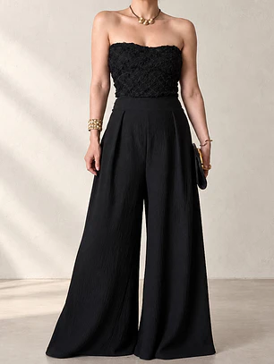 Pantalon Palazzo Negro 