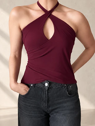 Top Cruce Variable Burdeo
