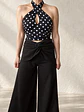 Crop Top Doble Cruce — Polka Dot - Miniatura 5