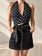 Crop Top Doble Cruce — Polka Dot - Miniatura 3