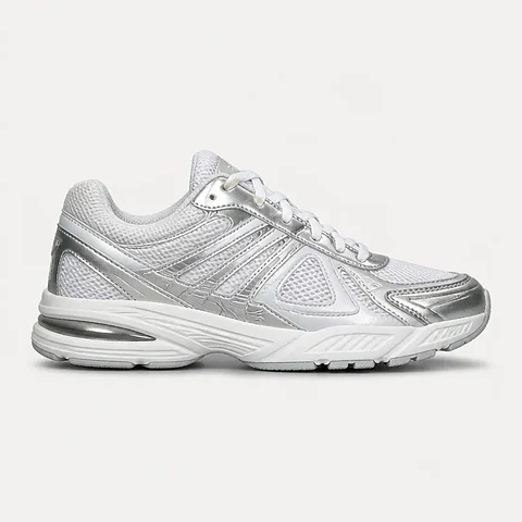 Tênis Aero Court Branco Prata