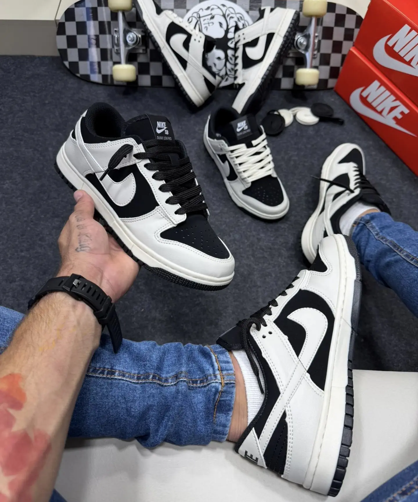 Nike SB Dunk Off White Preto 1