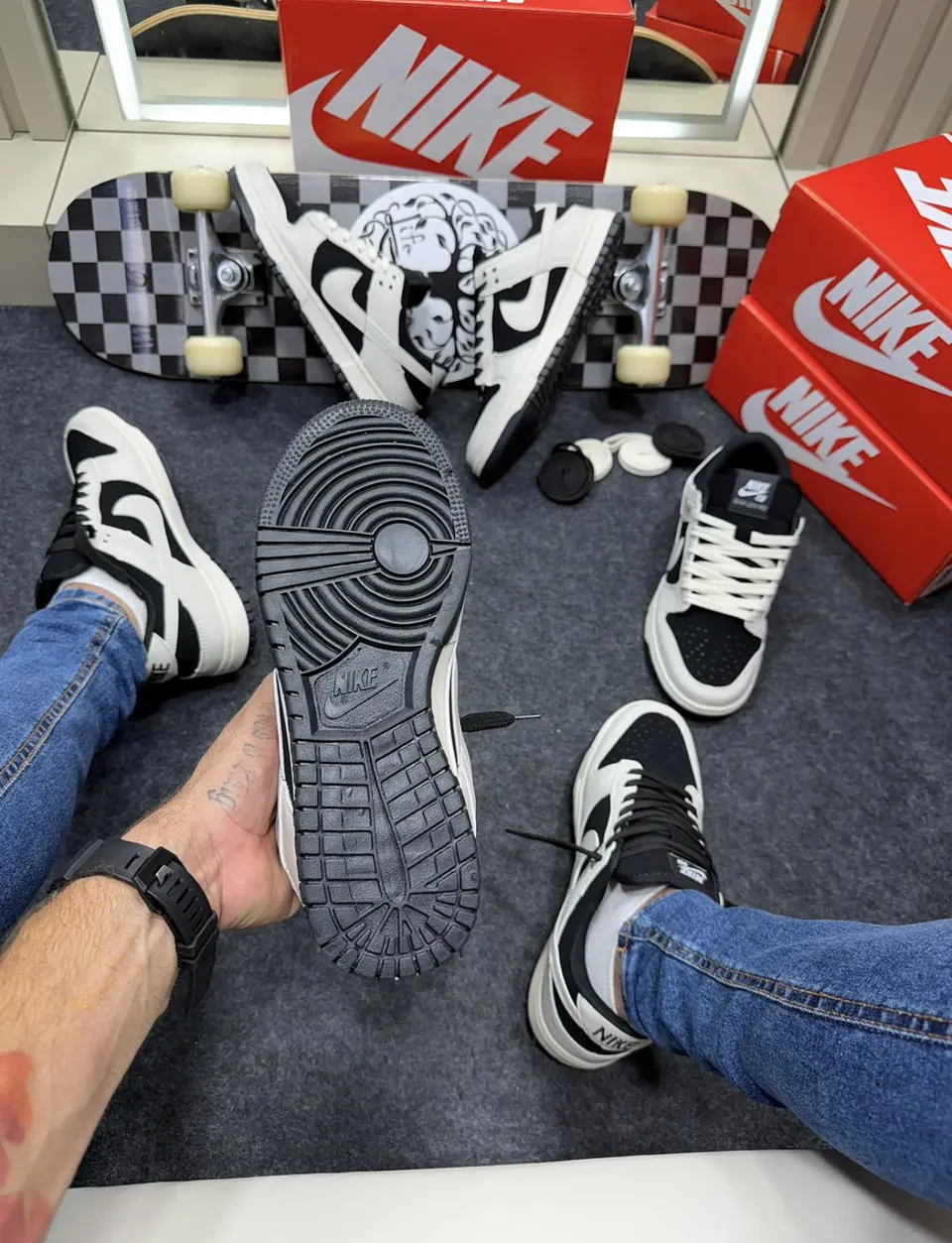 Nike SB Dunk Off White Preto 3