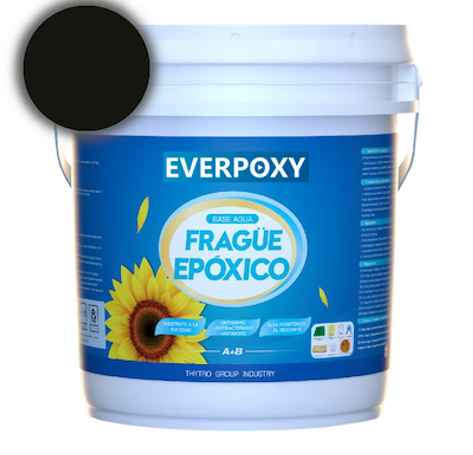Fragüe epóxico opaco - NEGRO BLACK 1