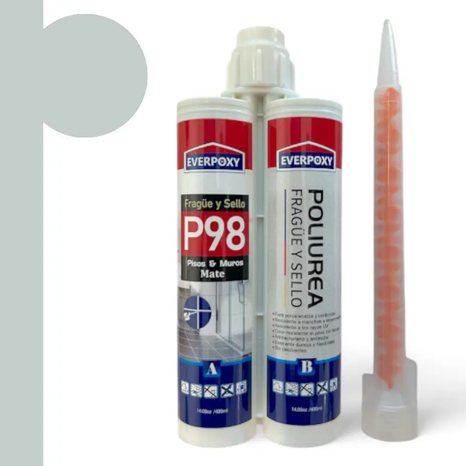 TUBO POLIUREA EPOXICO 400ML CLOUDY GRAY (Gris Claro) 1