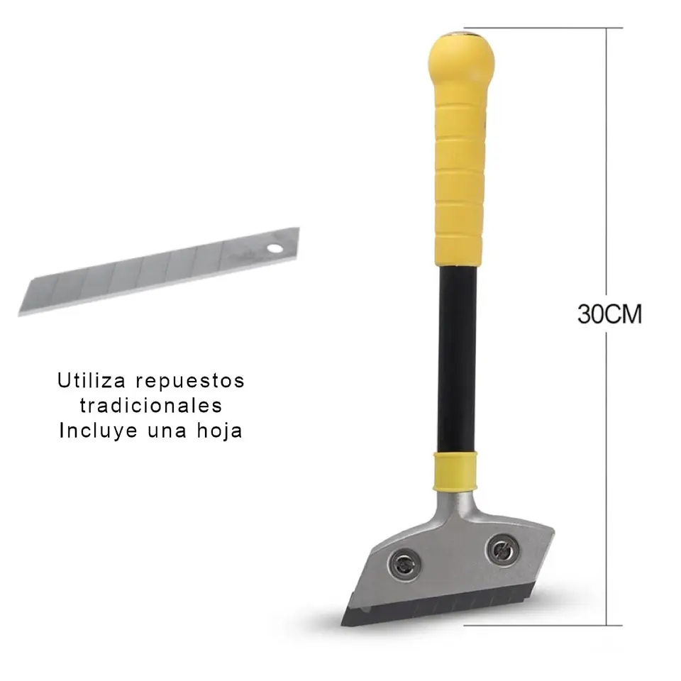 CUCHILLO RASPADOR CON MANGO PARA FRAGUE EPOXICO o MULTIUSO 1