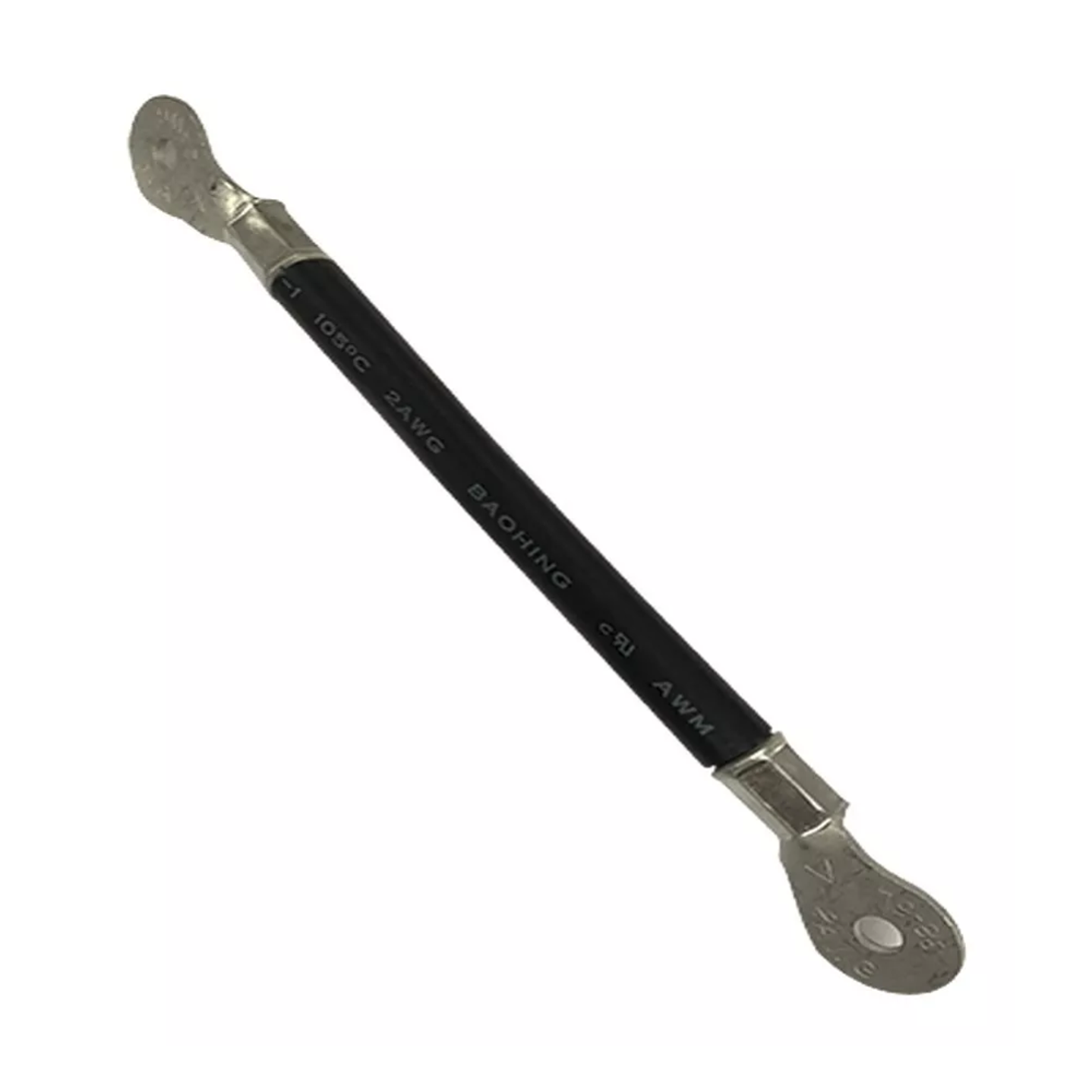 CABLE CONEXION PARA BATERIAS 4AWG TERMINAL ANILLO 0.2M NEGRO