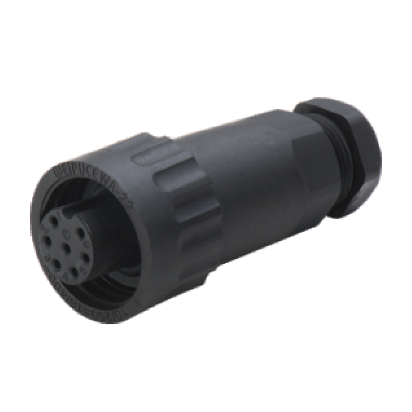 WEIPU CONETOR HEMBRA VOLANTE ESTANDAR 4 PIN WA22K4ZE2-10MM