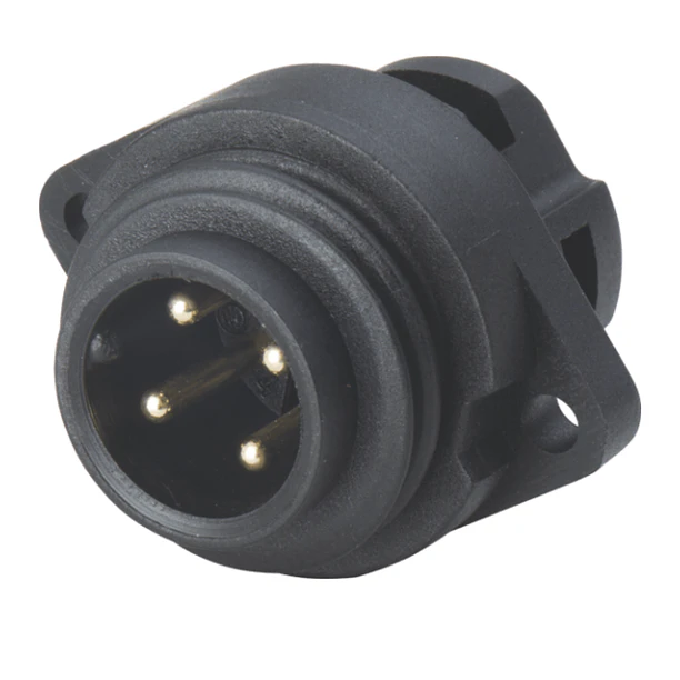 Conector macho chasis 4 pines WA22J4Z2