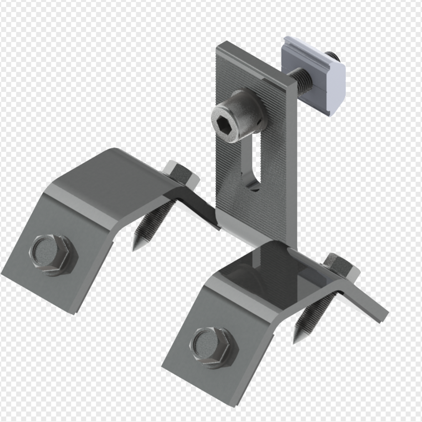 CONECTOR FIJACION A TECHO TRAPEZOIDAL VERTICAL