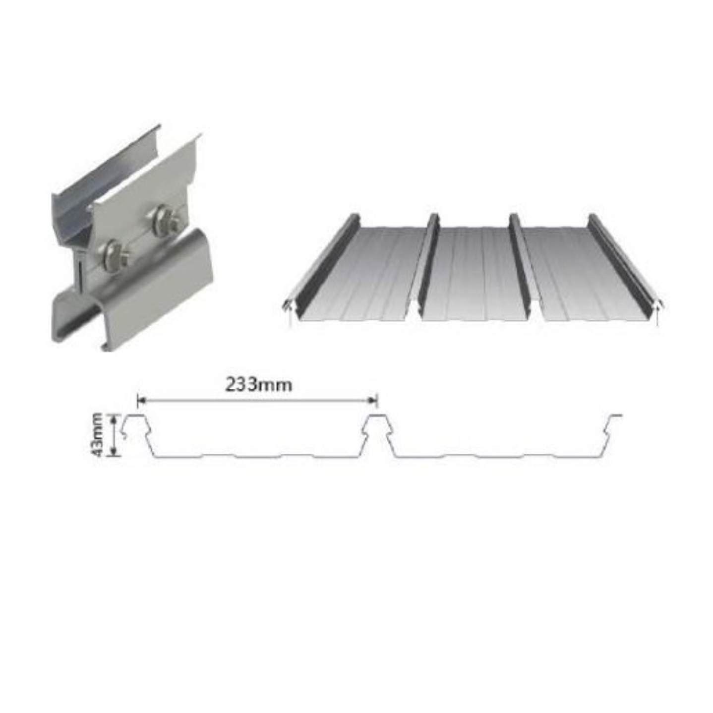 CONECTOR FIJACION TECHO A COSTANERA TR-01