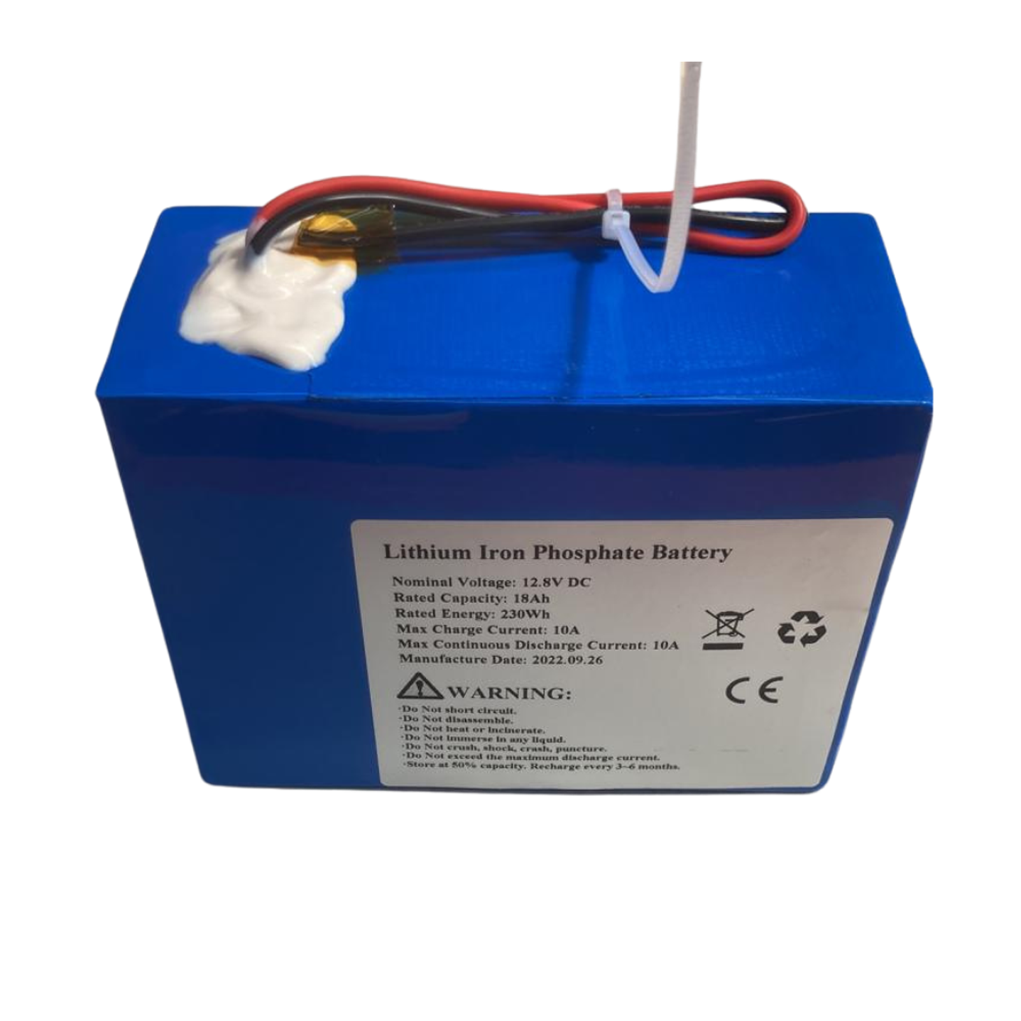 BATE BATERIA DE LITIO 12.8V 18Ah 230Wh