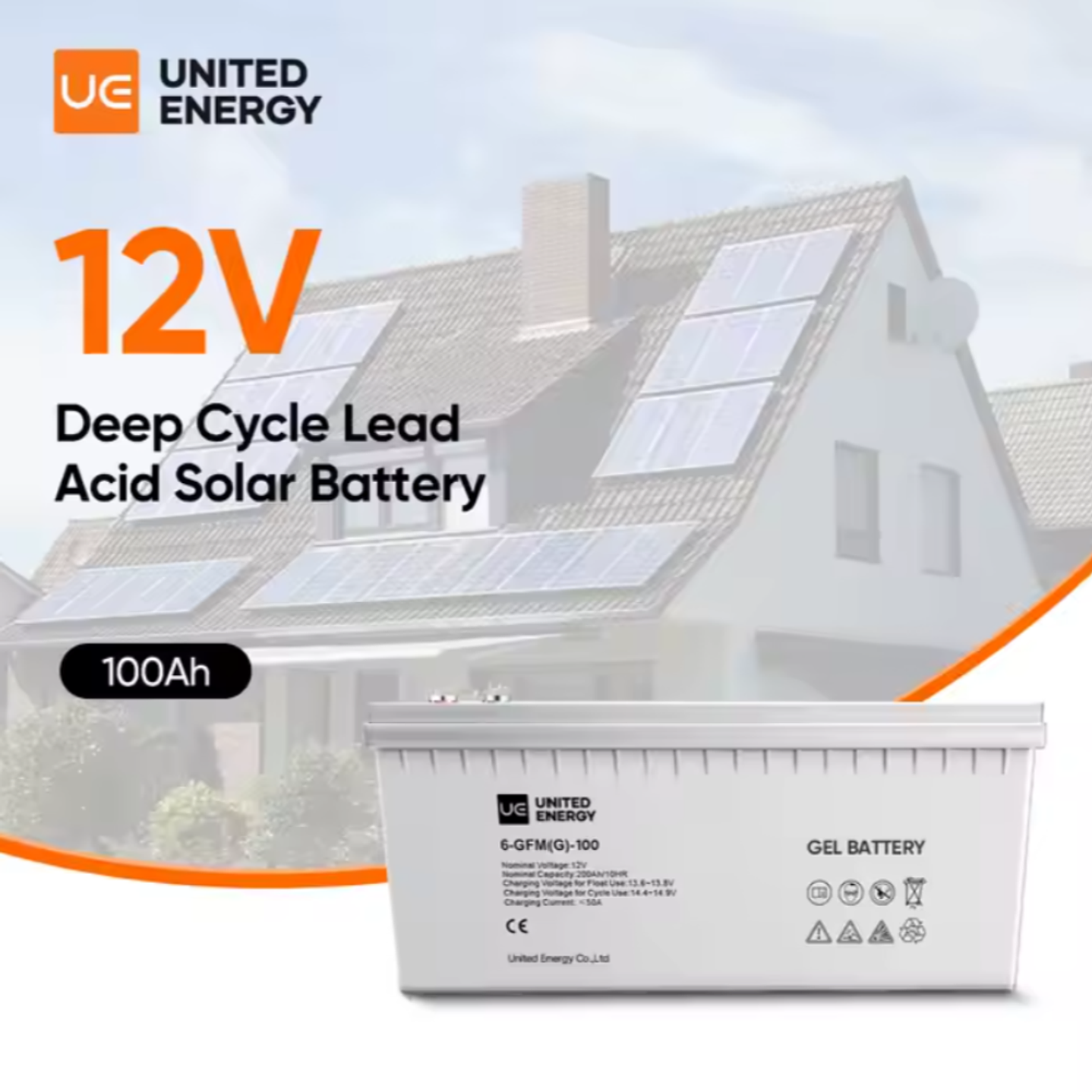 UNITED ENERGY BATERIA GEL 12V 100AH