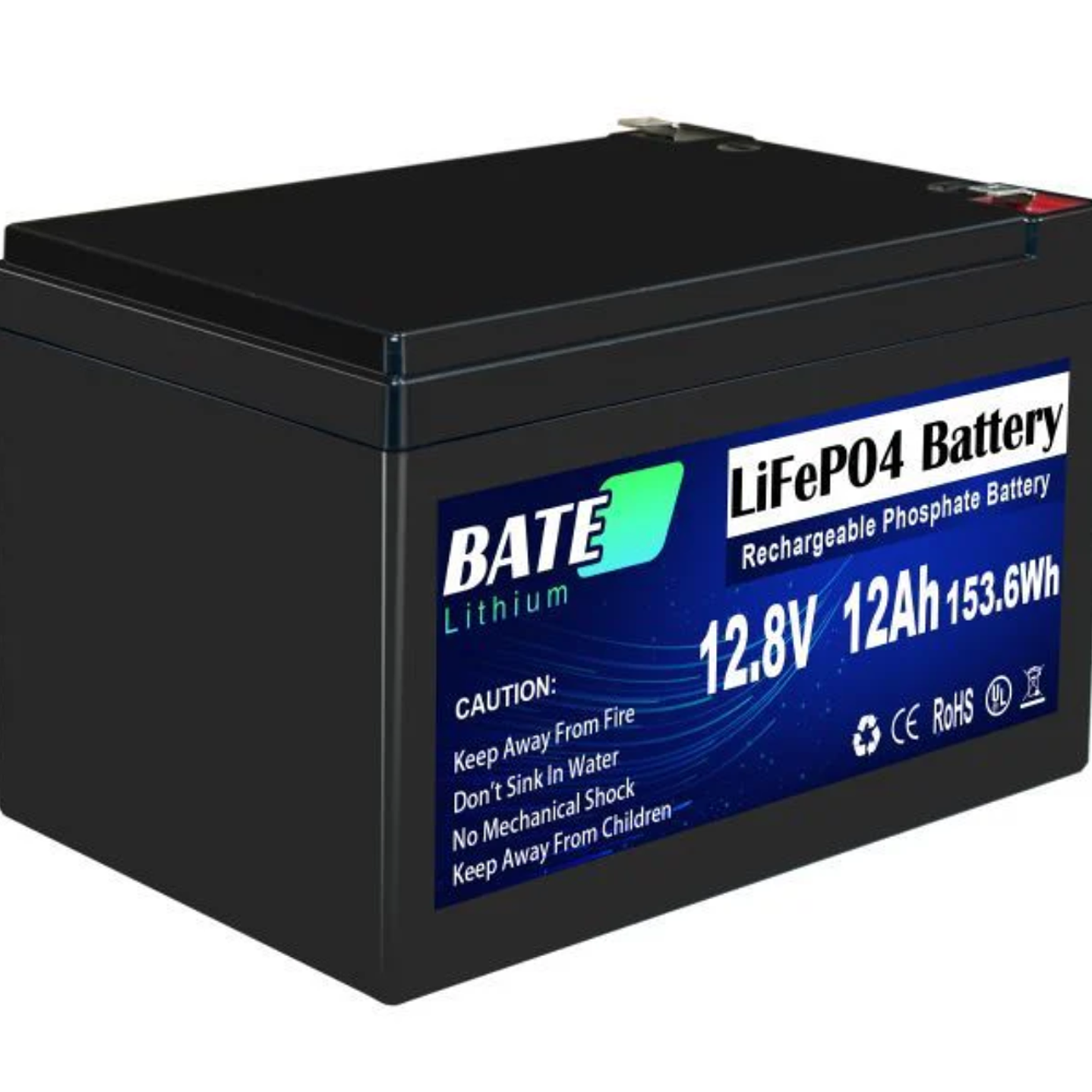 BATE BATERIA DE LITIO LIFEPO4 12.8V 20Ah 256Wh
