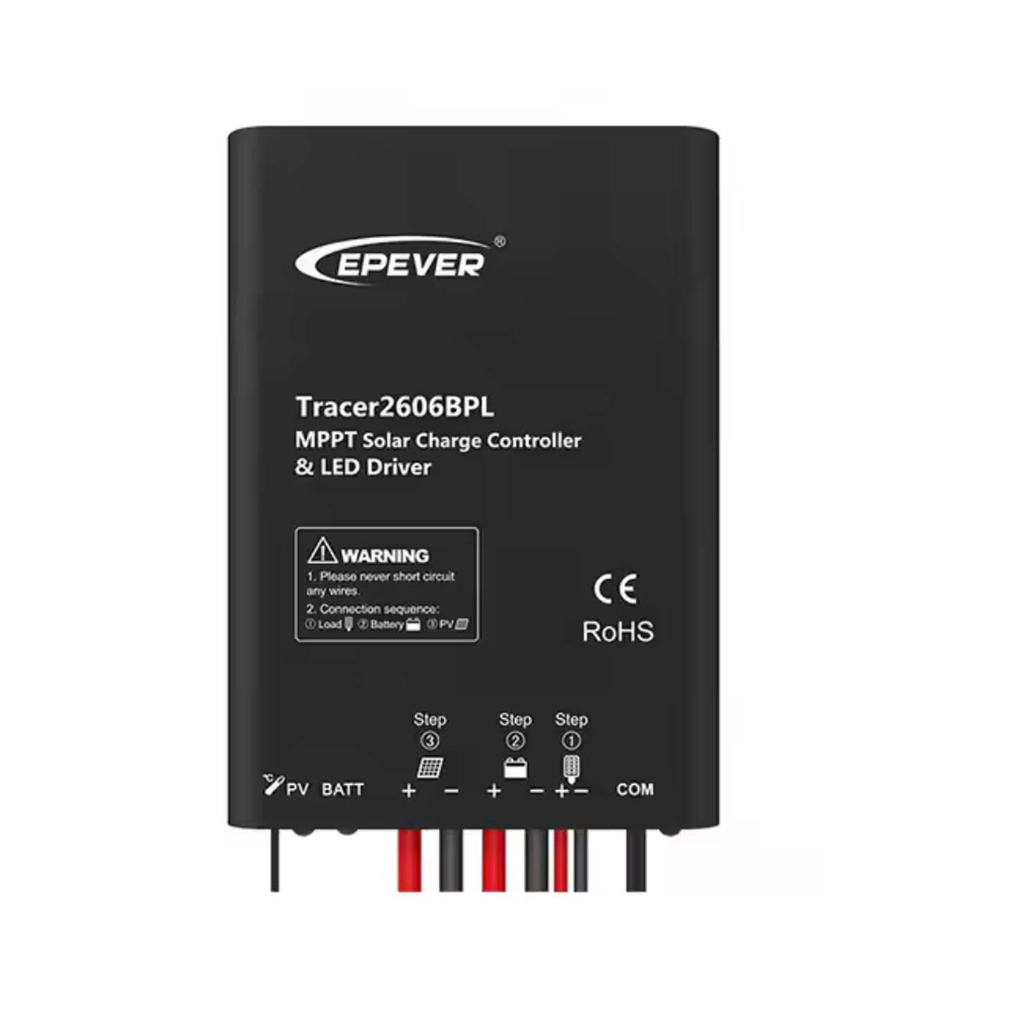 EPEVER REGULADOR DE CARGA SOLAR CON LED DRIVER 12/24V 10A TRACER2606BPL