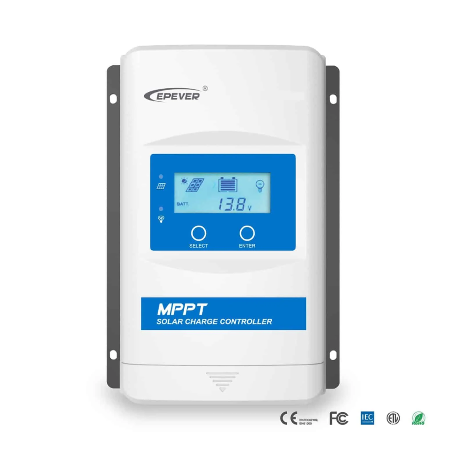 EPEVER REGULADOR DE CARGA SOLAR MPPT CON PANTALLA 12/24/36/48V DC 40A XTRA4415N-XDS2