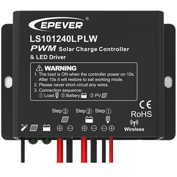 Regulador de carga solar inalámbrico 10A 12/24V LS102460LPLW