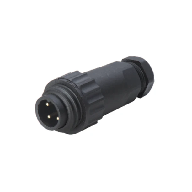 Conector macho volante estándar 4 pines WA22J4TE2-8MM