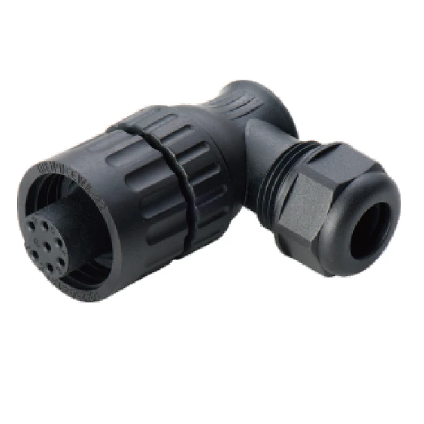 Conector curvo hembra volante 7 pin WA22K7TL1-11