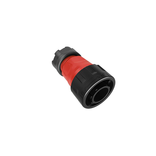 Conector impermeable RJ45 macho volante rojo IP67 YM-24-C/RJ45/015/PE-42-403