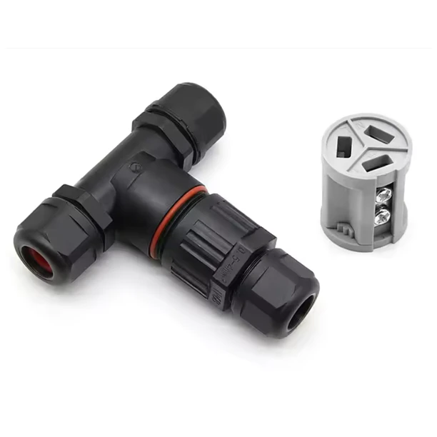 Conector impermeable en forma T CDF200-3T