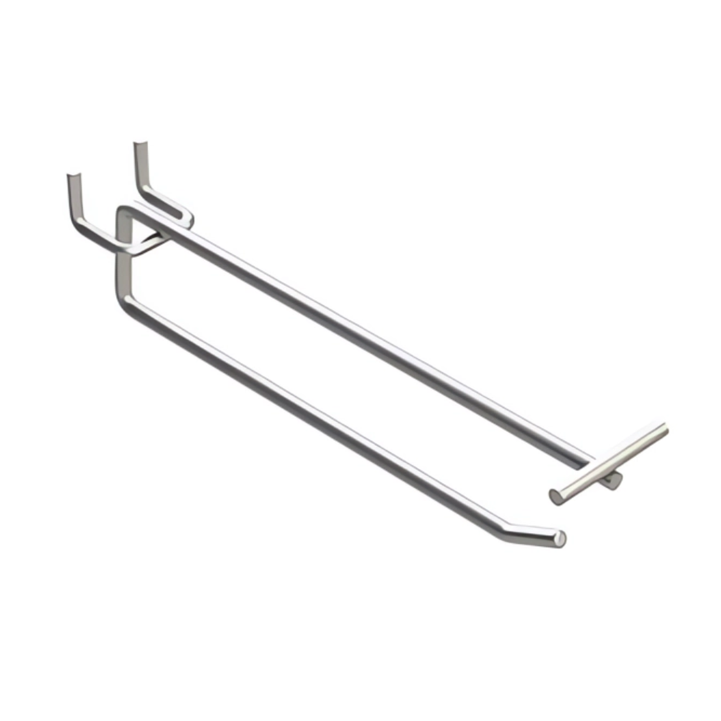 GANCHO METAL CROMADO DOBLE 250MM