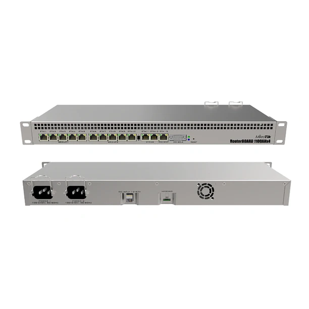 Router RB1100AHx4 Dude Edition 60GB M.2, 13 puertos Gigabit, 1,4GHz
