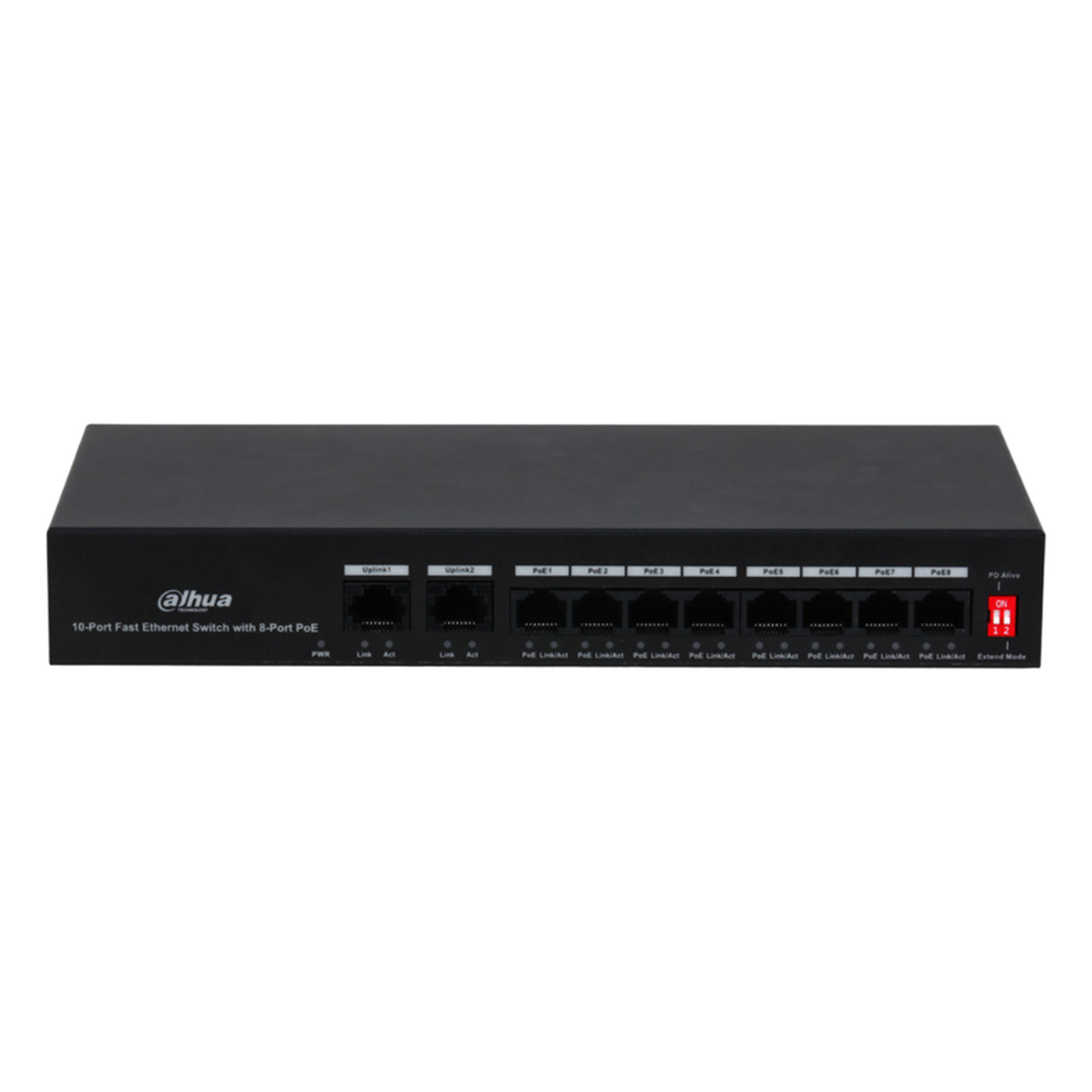 DAHUA SWITCH POE 10 PUERTOS 8 POE DH-PFS3010-8ET-65