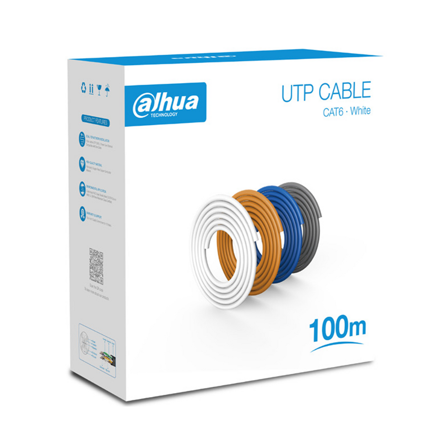 DAHUA CABLE UTP CAT6 DH-PFM920I-6UN-C-100 CAJA 100M