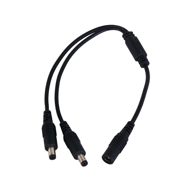 Splitter de alimentación DC 1 hembra a 2 machos DH-PFM979-1S2P