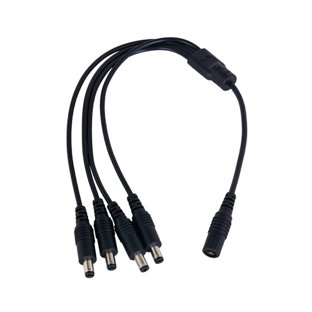 Splitter de alimentación DC 1 hembra a 4 machos DH-PFM979-1S4P