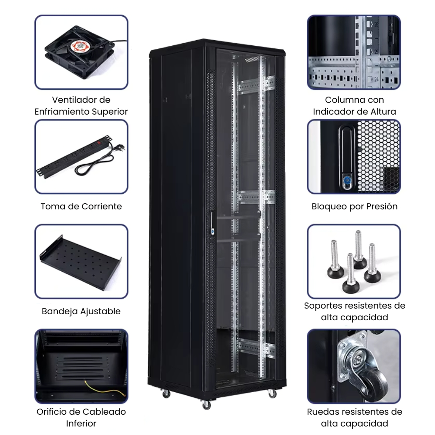 GABINETE METALICO PARA BATERIAS DE LITIO 1800X600X600 50KG POR REPISA 4 REPISAS 5