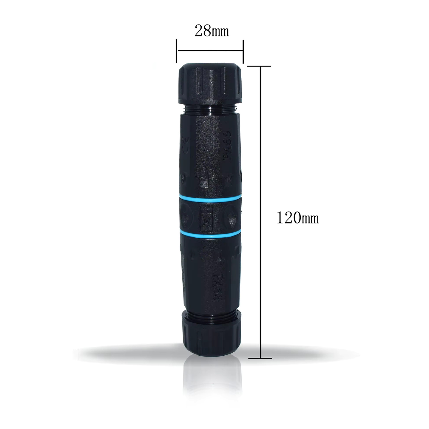 EXTENSOR DE CABLE ETHERNET RESISTENTE AL AGUA RJ45 IP68 2