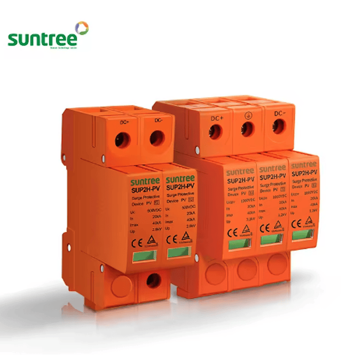 SUNTREE INTERRUPTOR PROTECCION SOBRETENSION DC 500V 2P 20-40KA SPD SUP2H-PV 3