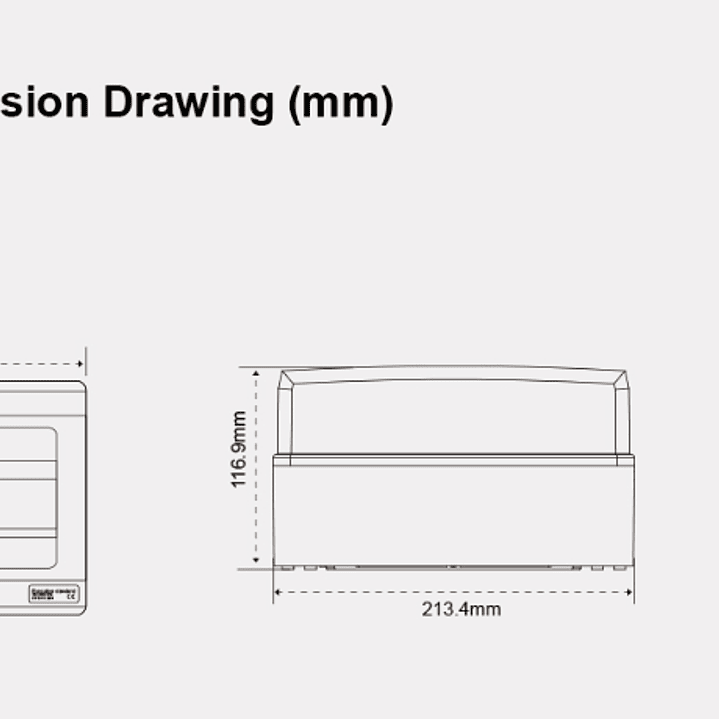 SUNTREE TABLERO SOBREPUESTO 9 MODULOS CON 4 SDR-30 25A 1 SL7N-63 25A 1 SUP2H-PV 500V SHLX-PV2/1 2