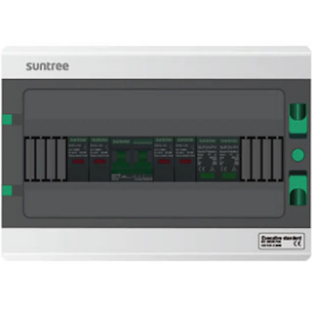Tablero sobrepuesto 9 módulos con 4 SDR-30 25A, SL7N-63 25A y SUP2H-PV 500V SHLX-PV2/1