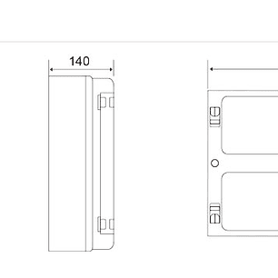 SUNTREE TABLERO SOBREPUESTO 9 MODULOS CON 8 SDR-30 25A 2 SL7N-63 25A 2 SUP2H-PV 500V SHLX-PV4/2IP