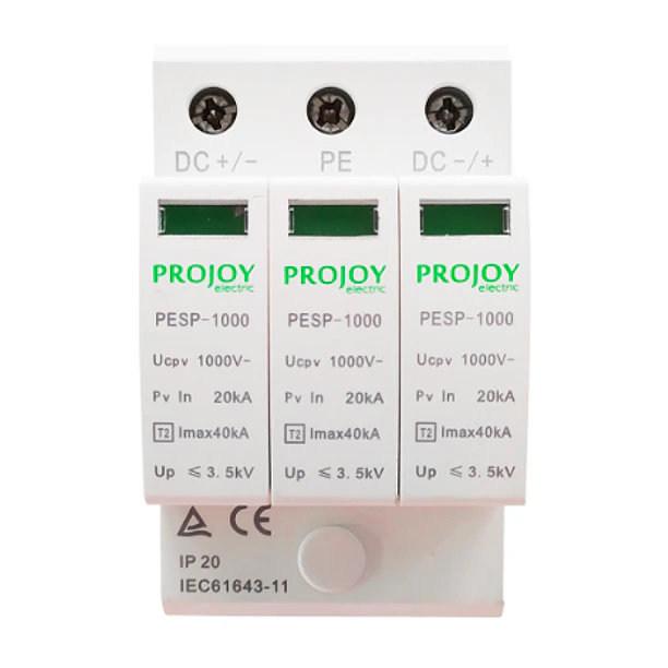 Interruptor de sobretensión DC 1000V 3P SPD PESP-1000