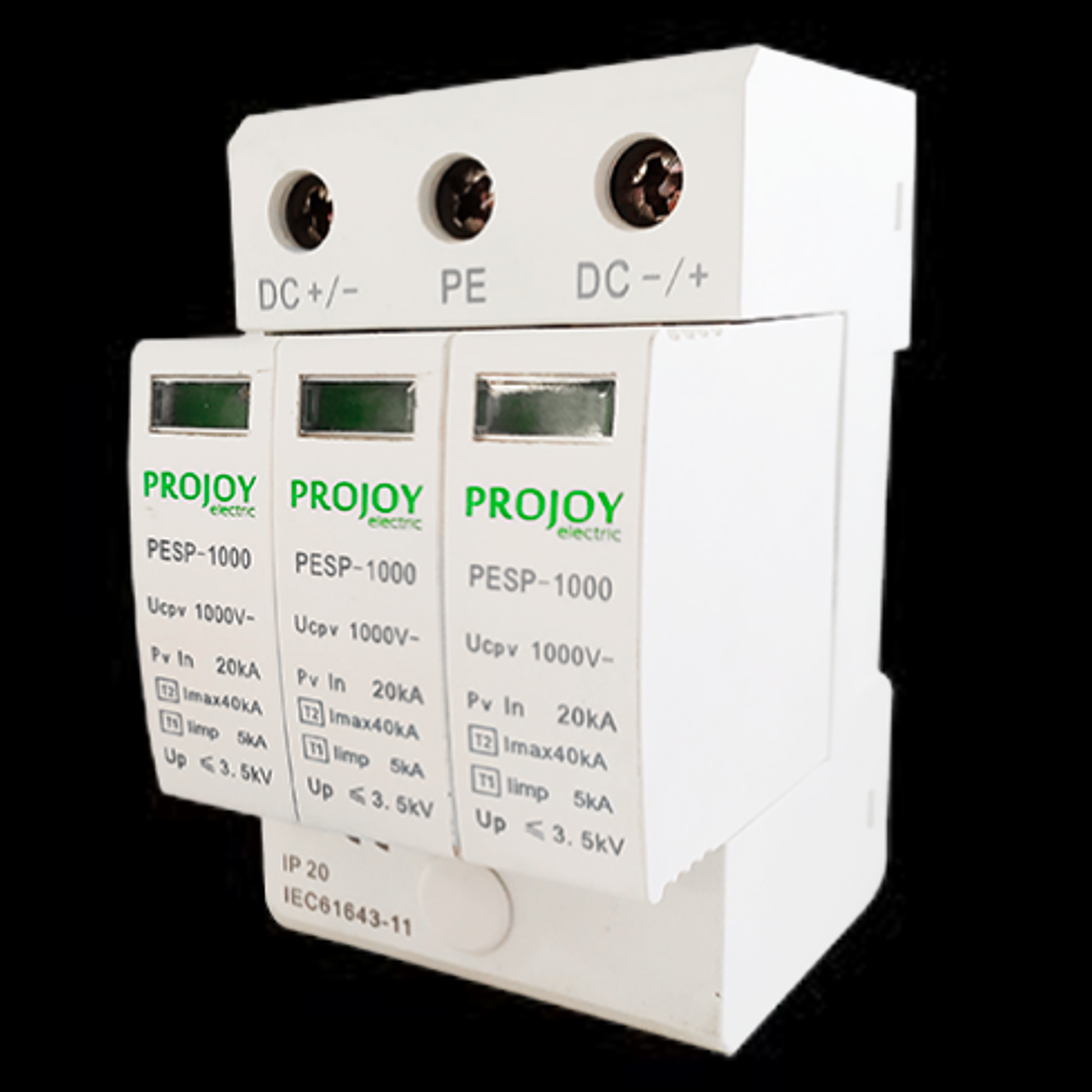 PROJOY INTERRUPTOR DE SOBRETENSION DC 1000V 3P SPD PESP-1000 2