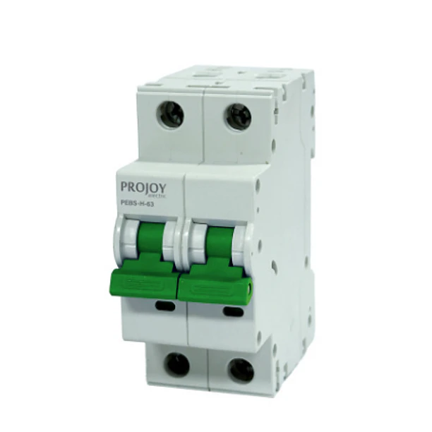 Interruptor automático MCB DC 20A 600V 2P PEBS-H-63