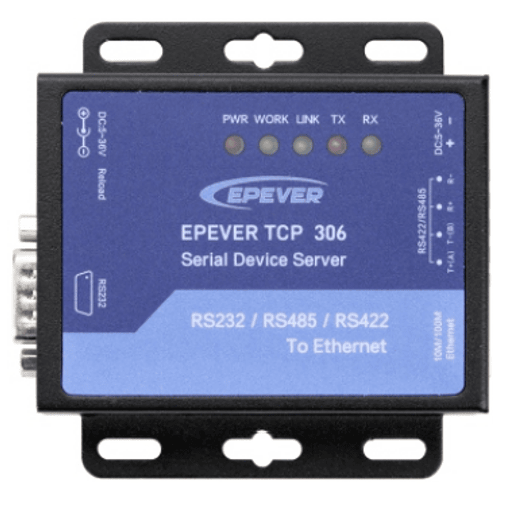 EPEVER SERVIDOR DE DISPOSITIVO SERIAL TCP 306