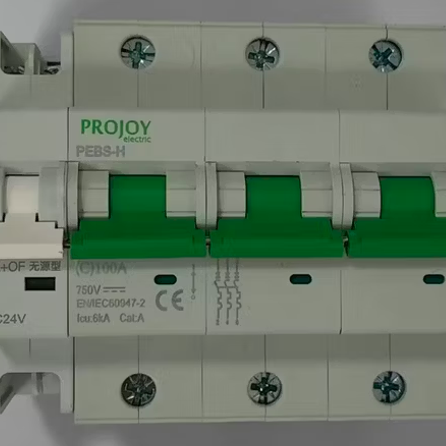 PROJOY INTERRUPTOR AUTOMATICO MCB DC 100A 500V 2P PEBS-H-125 1