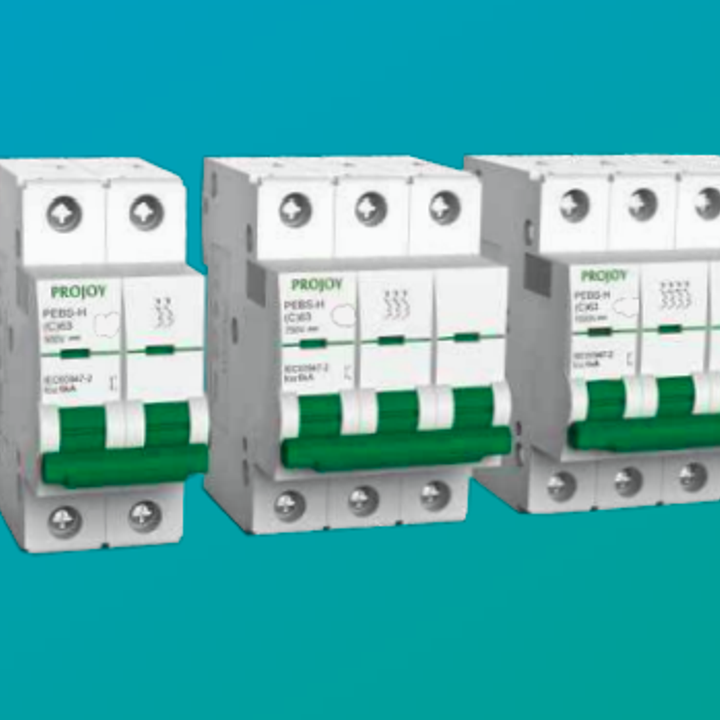 PROJOY INTERRUPTOR AUTOMATICO MCB DC 20A 1200V 4P PEBS-H-63 4