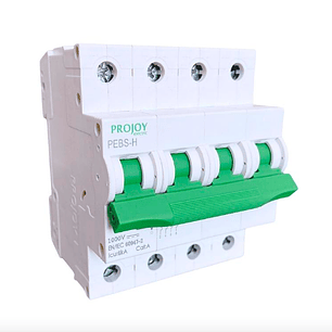 PROJOY INTERRUPTOR AUTOMATICO MCB DC 20A 1200V 4P PEBS-H-63