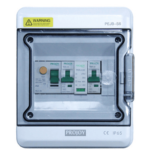 PROJOY CAJA AC PROTECCION FOTOVOLTAICA MONOFASICA MCB32A RCBO40A 1P+N PEDB-S6