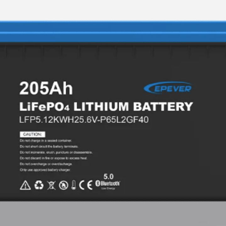 EPEVER BATERIA DE LITIO LIFEPO4 25.6V 200AH LFP5.12KWH25.6V-P65L2