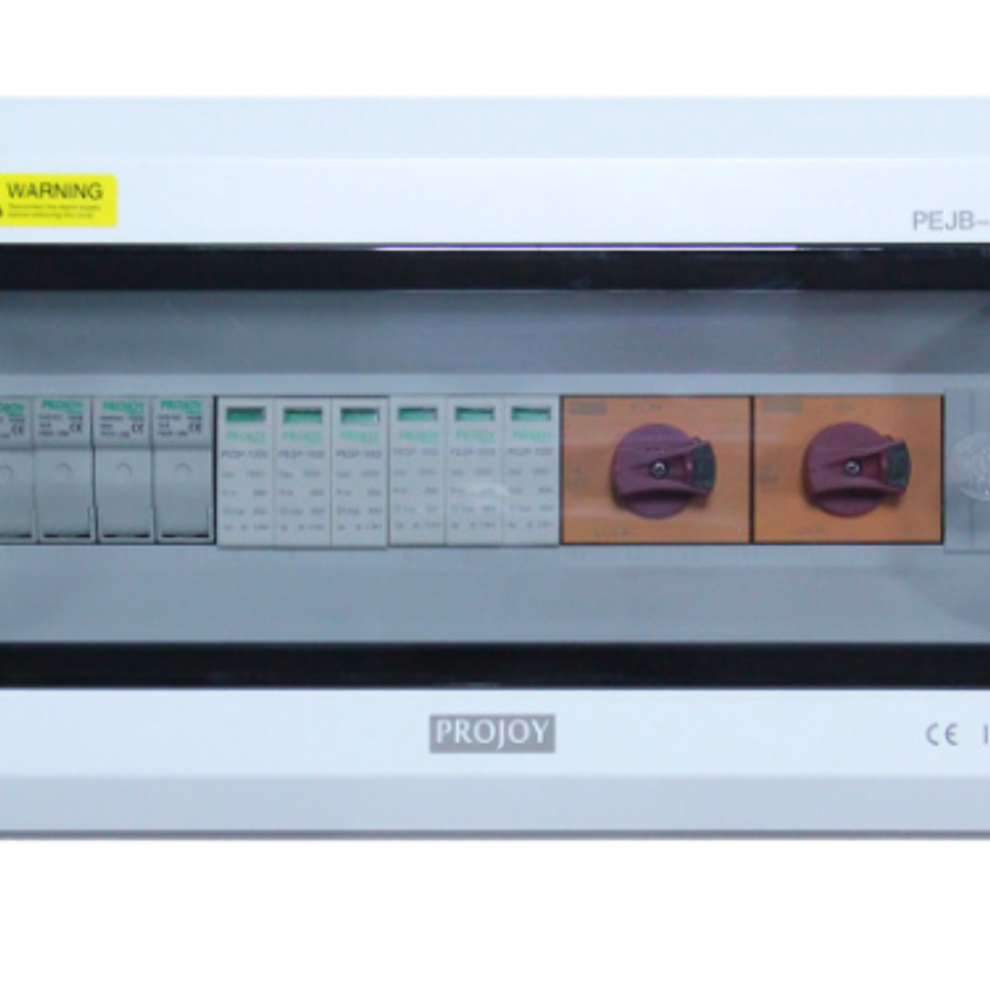 PROJOY CAJA DC COMBINER 2 STRINGS 2 SALIDAS DC 20A 1000V IP65 PEJB-2-2 3