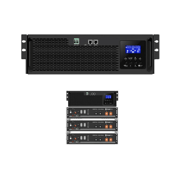 VOLTRONIC INVERSOR Y CARGADOR DE BATERIAS OFF GRID 5KW MPPT 5000VA/5000W AXPERT KING RACK 5K