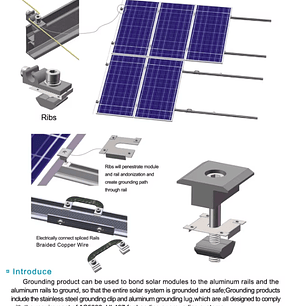 FS MORDAZA DE PUESTO A TIERRA RIEL ALUMINIO