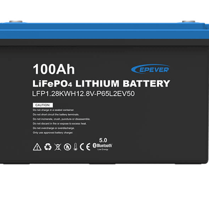 EPEVER BATERIA DE LITIO LIFEPO4 12.8V 100AH LFP1.28KWH12.8V-P65L2